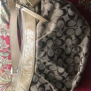 Coach Bag (cloth and leather)